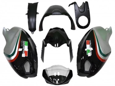 Shop 2008-2012 Ducati Monster 696 796 1100 1100S Motorcycle Fairings - Glossy Black Silver Red Green