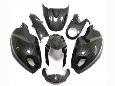 Shop 2008-2012 Ducati Monster 696 796 1100 1100S Motorcycle Fairings - Black Carbon Fiber Style
