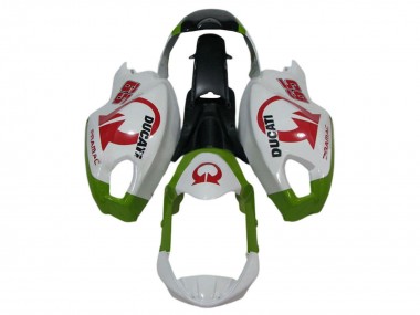 Shop 2008-2012 Ducati Monster 696 796 1100 1100S Motorcycle Fairings - White Green Red Pramac