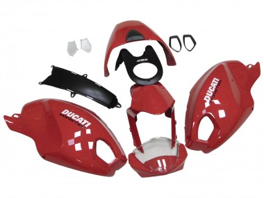 Shop 2008-2012 Ducati Monster 696 796 1100 1100S Motorcycle Fairings - Red White