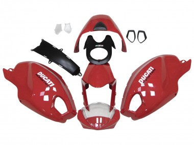 Shop 2008-2012 Ducati Monster 696 796 1100 1100S Motorcycle Fairings - Red White