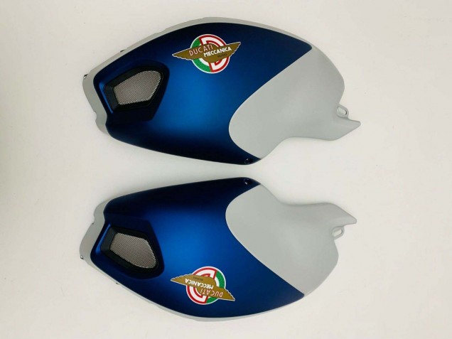 2008-2012 Ducati Monster 696 796 1100 1100S Motorcycle Fairings - Dark Blue Silver