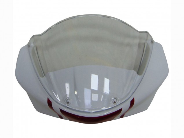 2008-2012 Ducati Monster 696 796 1100 1100S Motorcycle Fairings - White Red Glossy Black