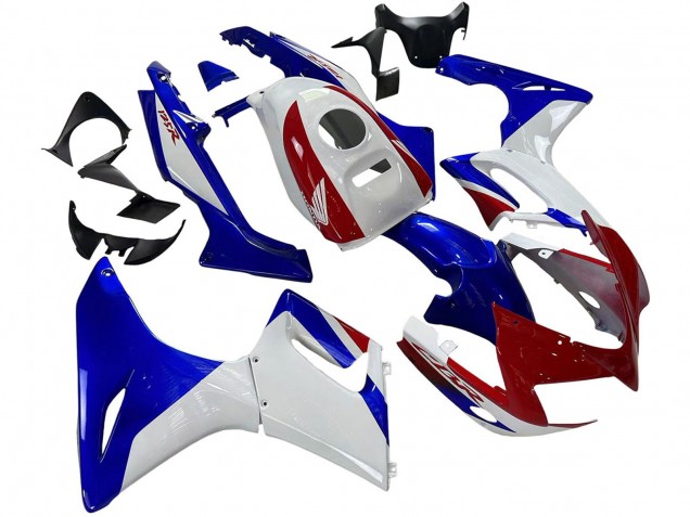 2002-2006 Honda CBR125R Motorcycle Fairings - White Blue Red