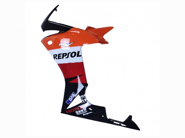 2013-2015 Honda CBR500R Motorcycle Fairings - Orange White Red Glossy Black Repsol 3