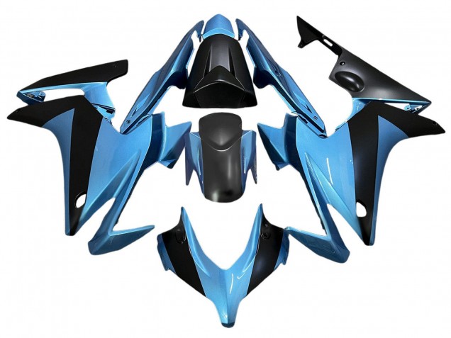 2013-2015 Honda CBR500R Motorcycle Fairings - Light Blue Black