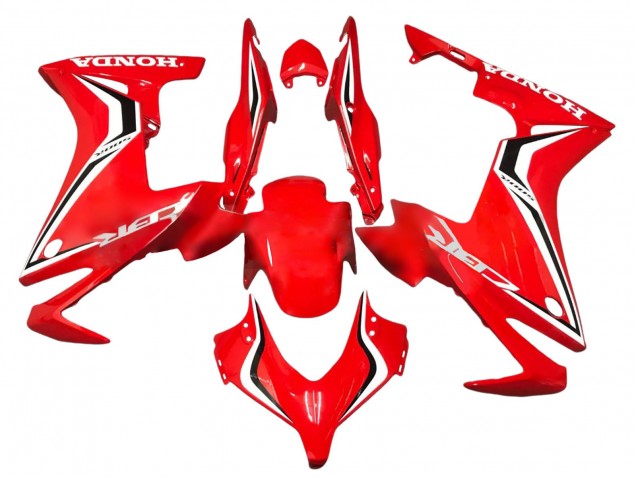 2013-2015 Honda CBR500R Motorcycle Fairings - Red White Black Stripe