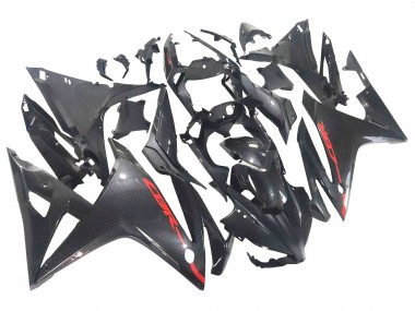 Shop 2016-2018 Honda CBR500R Motorcycle Fairings - Black Carbon Fiber Red