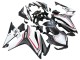 2016-2018 Honda CBR500R Motorcycle Fairings - White Red Matte Black