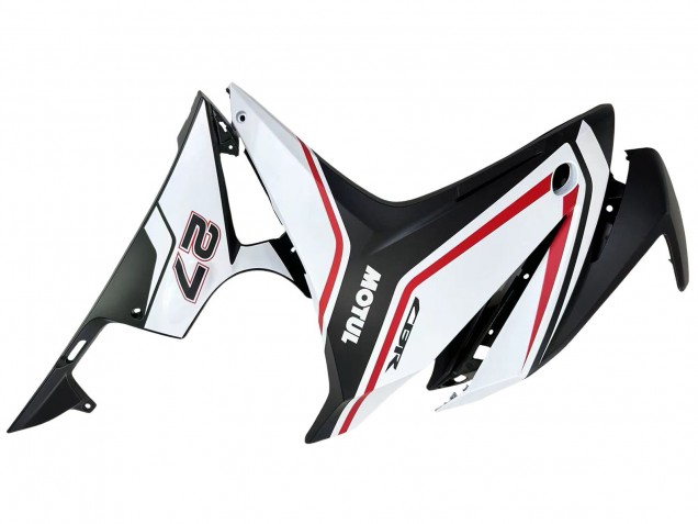 2016-2018 Honda CBR500R Motorcycle Fairings - White Red Matte Black