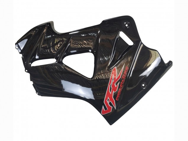 1998-2001 Honda VFR 800 Motorcycle Fairings - Glossy Black Red Decal