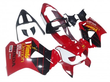 Shop 1998-2001 Honda VFR 800 Motorcycle Fairings - Red White Glossy Black Vimto
