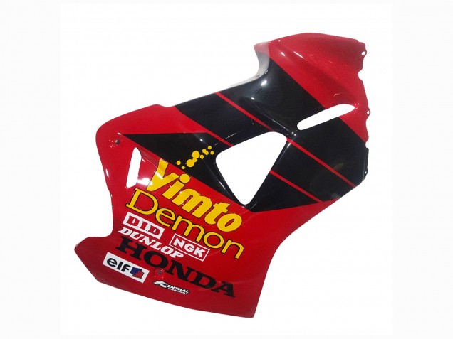 1998-2001 Honda VFR 800 Motorcycle Fairings - Red White Glossy Black Vimto