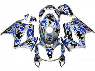 Shop 2002-2013 Honda VFR 800 Motorcycle Fairings - Silver Black Blue Camouflage