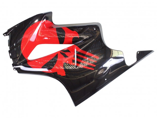 2002-2013 Honda VFR 800 Motorcycle Fairings - Glossy Black Red