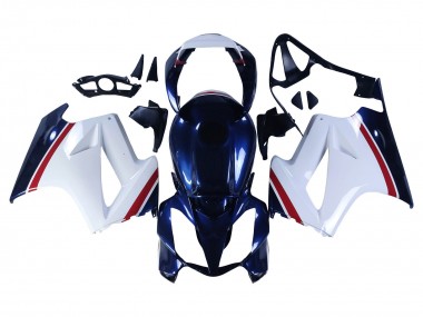 Shop 2002-2013 Honda VFR 800 Motorcycle Fairings - White Red Dark Blue