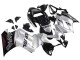 2002-2013 Honda VFR 800 Motorcycle Fairings - Silver Glossy Black Repsol