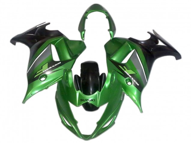 2008-2013 Suzuki GSX650F Motorcycle Fairings - Green Black