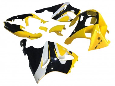 Shop 1996-2003 Kawasaki ZX7R Motorcycle Fairings - Yellow White Glossy Black