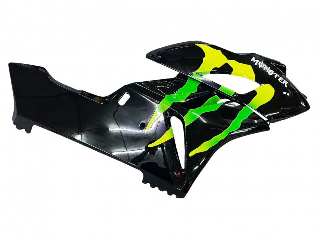 2004-2005 Honda CBR1000RR Motorcycle Fairings - Glossy Black Yellow Green Monster