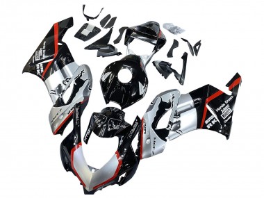 Shop 2004-2005 Honda CBR1000RR Motorcycle Fairings - Silver Glossy Black Red Stripe