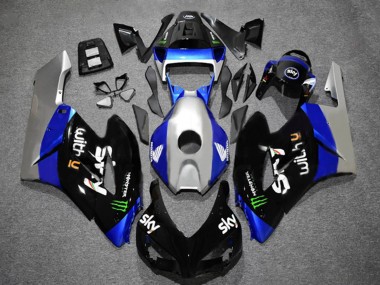 Shop 2004-2005 Honda CBR1000RR Motorcycle Fairings - Silver Blue Glossy Black Green Monster Sky