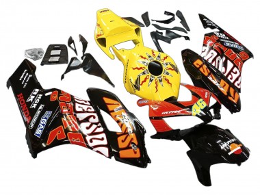 Shop 2004-2005 Honda CBR1000RR Motorcycle Fairings - Yellow Orange Glossy Black Repsol Rossi 46