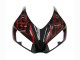 2006-2007 Honda CBR1000RR Motorcycle Fairing - Glossy Black Red Flame