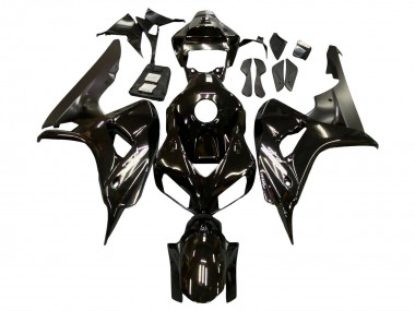 Shop 2006-2007 Honda CBR1000RR Motorcycle Fairings - Glossy Black Matte Black