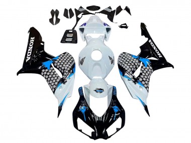 Shop 2006-2007 Honda CBR1000RR Motorcycle Fairing - White Blue Glossy Black