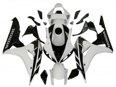 Shop 2006-2007 Honda CBR1000RR Motorcycle Fairing Kits - White Glossy Black