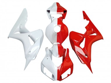 Shop 2006-2007 Honda CBR1000RR Motorcycle Fairings - White Red Split