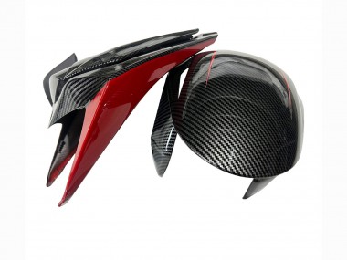 Shop 2008-2011 Honda CBR1000RR Motorcycle Fairings - Black Carbon Fiber Red