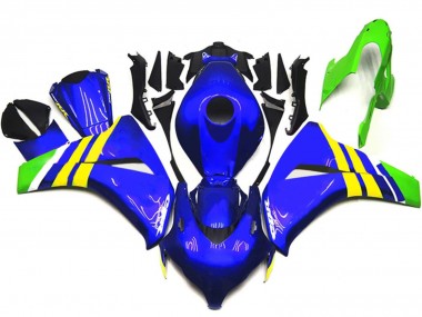 Shop 2008-2011 Honda CBR1000RR Motorcycle Fairings - Blue Yellow White Green