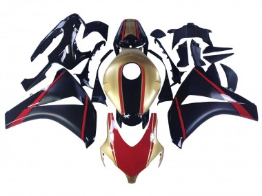 Shop 2008-2011 Honda CBR1000RR Motorcycle Fairings - Gold Red Glossy Black