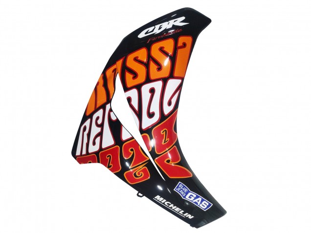 2008-2011 Honda CBR1000RR Motorcycle Fairings - Green Orange Glossy Black Rossi Michelin 46
