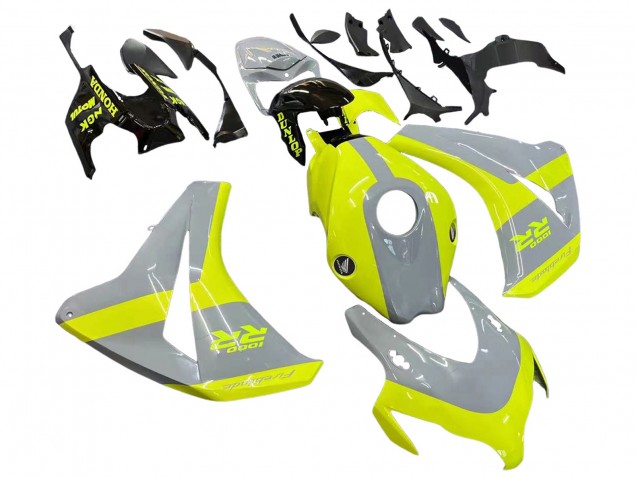 2008-2011 Honda CBR1000RR Motorcycle Fairings - Nardo Grey Fluorescent Green