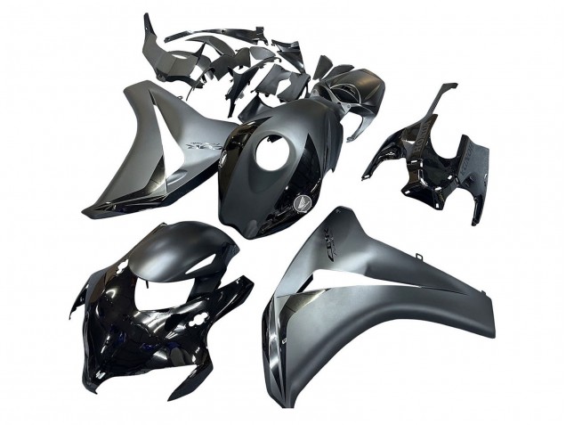 2008-2011 Honda CBR1000RR Motorcycle Fairings - Grey Glossy Black