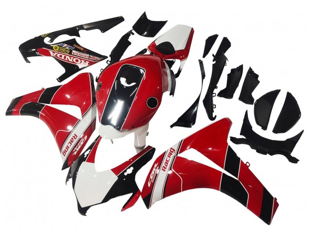 2008-2011 Honda CBR1000RR Motorcycle Fairings - Red White Glossy Black Racing