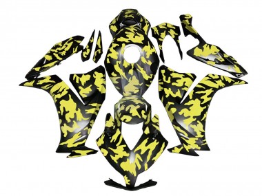 Shop 2012-2016 Honda CBR1000RR Motorcycle Fairings - Yellow Grey Black Camouflage