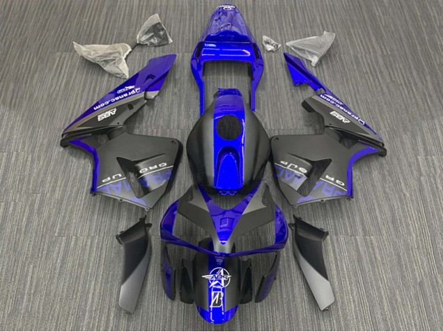 2003-2004 Honda CBR600RR Motorcycle Fairings - Blue Matte Black