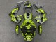 2003-2004 Honda CBR600RR Motorcycle Fairings - Yellow Matte Black