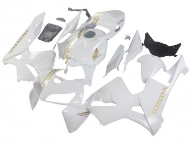 Shop 2005-2006 Honda CBR600RR Motorcycle Fairings - White Gold