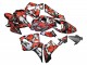 2005-2006 Honda CBR600RR Motorcycle Fairings - Black with Red Grey Camouflage