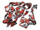 2005-2006 Honda CBR600RR Motorcycle Fairings - Black with Red Grey Camouflage