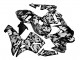 2005-2006 Honda CBR600RR Motorcycle Fairings - Black White Grey Camouflage