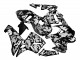 2005-2006 Honda CBR600RR Motorcycle Fairings - Black White Grey Camouflage