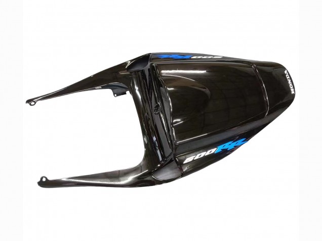 2005-2006 Honda CBR600RR Motorcycle Fairing - Glossy Black Blue Flame