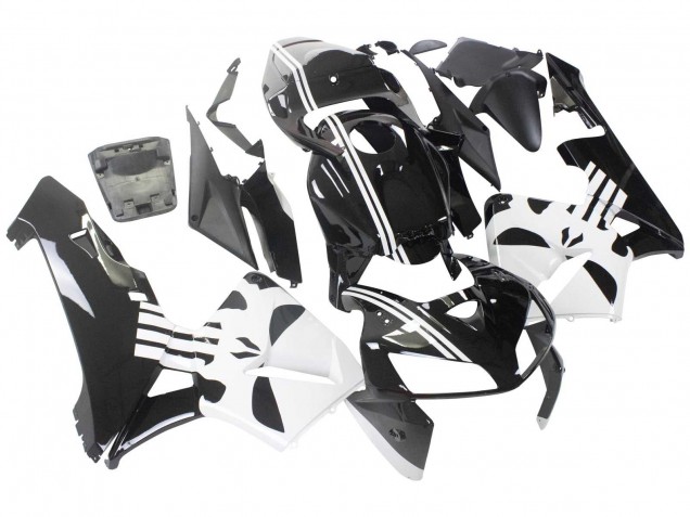 2005-2006 Honda CBR600RR Motorcycle Fairing - Black White