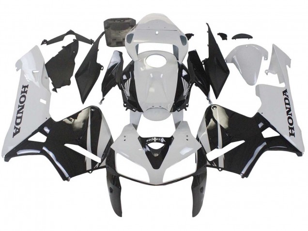 2005-2006 Honda CBR600RR Motorcycle Fairings - Black White